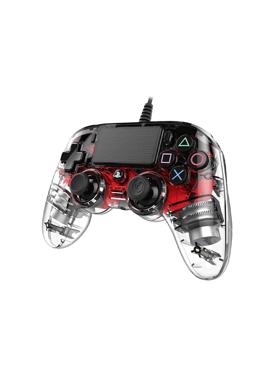 دسته Nacon مخصوص Ps4 سری جدید Wierd Compact - قرمز کریستالی