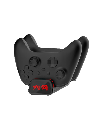 پایه شارژ دسته بازی ایکس باکس چراغ دار Dobe مدل Charging Dock به همراه 2 عدد باتری