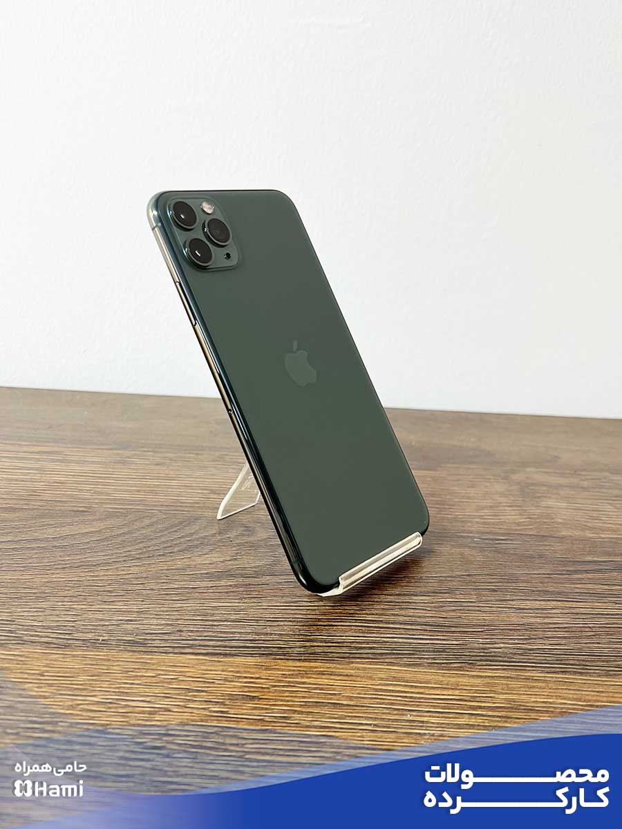 موبایل دست دوم اپل مدل iphone 11 Promax green 256GB