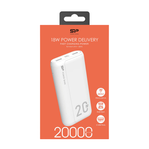 پاوربانک سیلیکون پاور مدل Silicon Power Model QS15-20000MAH